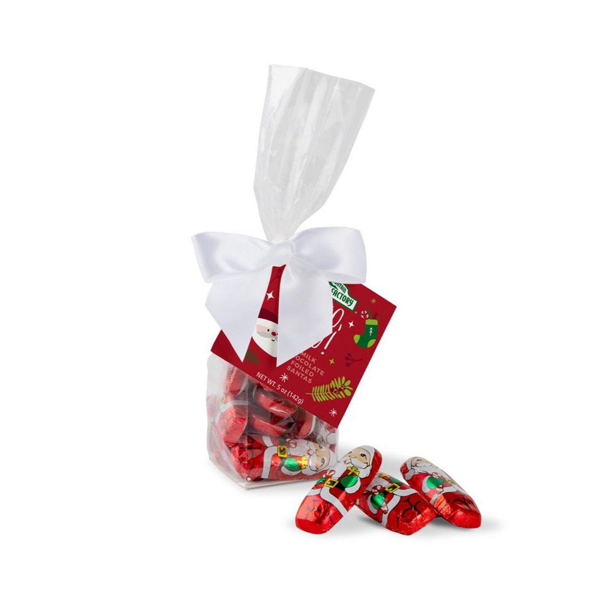 Mini Foiled Milk Chocolate Santas 2 Pack