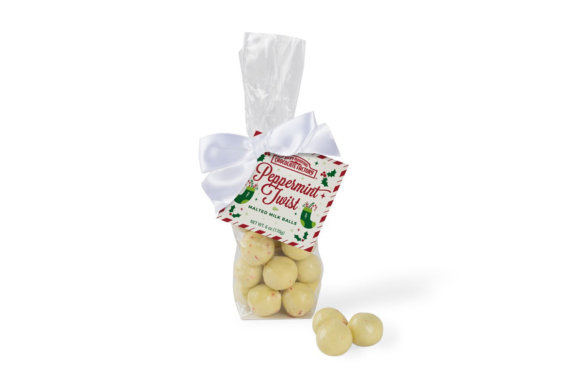 White Chocolate Peppermint Twist Malt Balls 2 Pack