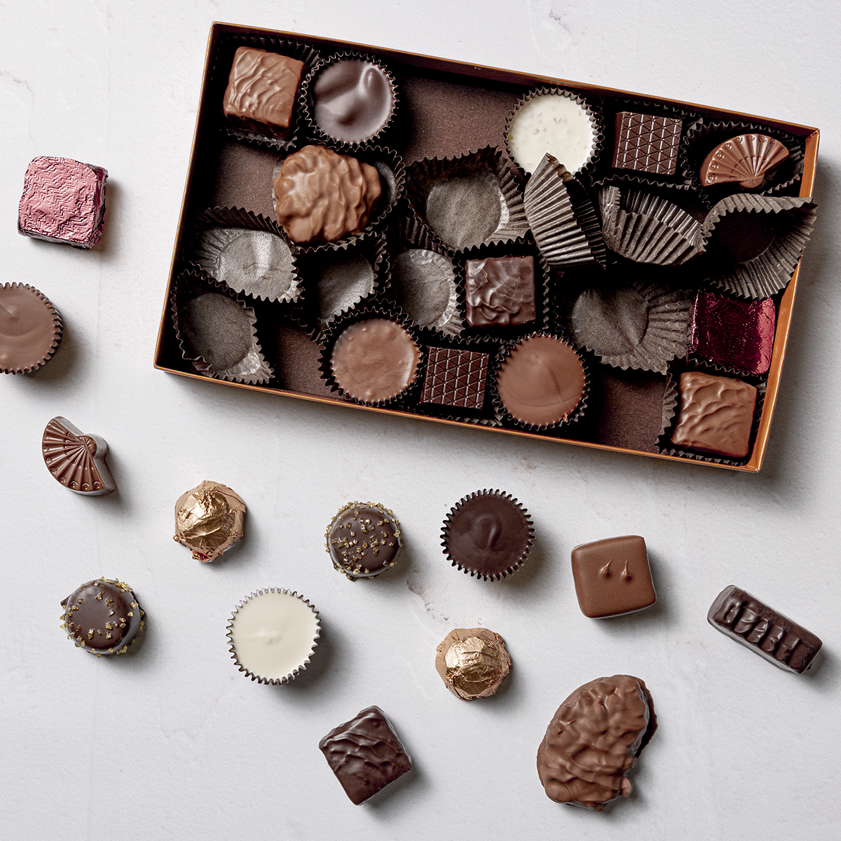 Holiday Assorted Chocolate Gift Box, 14.5 oz.